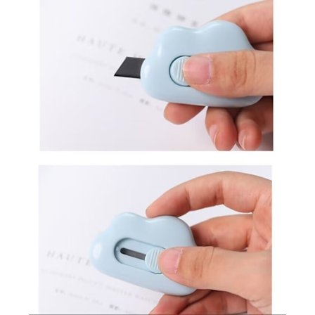 2PCS-Mini Box Cutter, Höger Eller Vänsterhänt Mini Cutter, Nyckelring Boxöppnare, Magnetisk Fingersäker Och Säker Paketöppnare