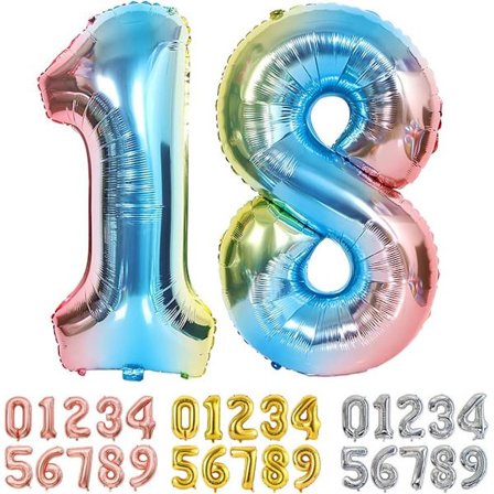 32 tuuman sininen foliopallo numero 18/81, suuret jättinumerot 0-100 syntymäpäivä-, hääpäivä- ja juhlakoristeisiin, heliumpallo