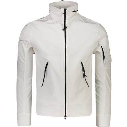 C.p. Company, C.p. Shell-R Concealable Hood Jacket Wit, Heren, Maat:L,polyester