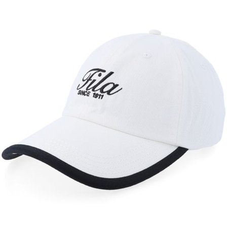 Fila - Vit unconstructed Keps - Solaio Binding Egret White Dad Cap @ Hatstore
