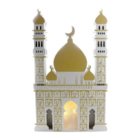 Ny 2024 Ramadan-kalender i trä, skåp, praktisk, moderiktig, festival-kalender, julklapp