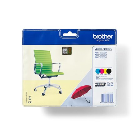 Brother LC229XLVALBP - 4-pack - svart, gul, cyan, magenta - original - blekkpatron