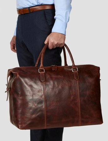Howard London Weekend Bag Lawrence - Brown - ONE SIZE