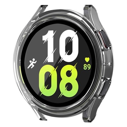 HAT-PRINCE Samsung Galaxy Watch 5 (40mm) / 4 (40mm) cover with tempered glass - Transparent
