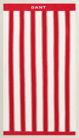 GANT Badehåndkle Yatch-Stripe Rose-Red 100x180