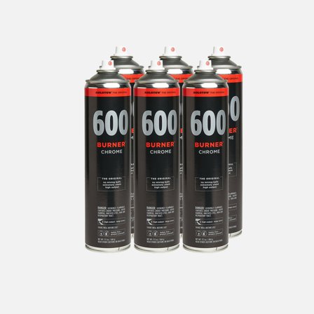 Molotow Burner 600 ml Chrome 6 Pack