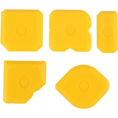 5 stk. skraberværktøjssæt fugemasse sæt spartel fugemasse fjerner silikonefuge glattespatel