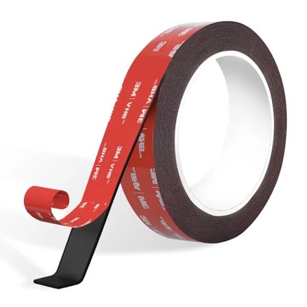 Dubbelhäftande tejp, 3m x 20mm, Superstark vidhäftning utan att lämna märken, Vattentät, DIY-fixering, LED-remsa