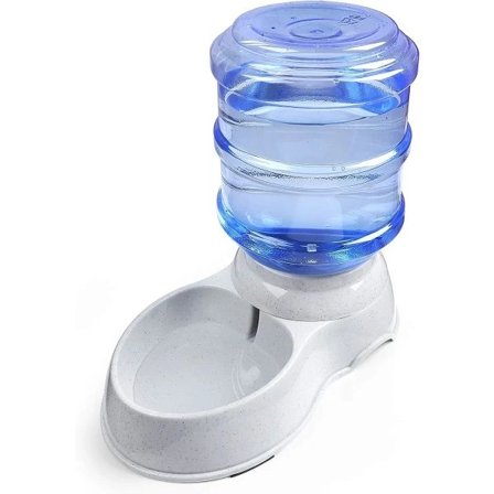 Automatisk vannstasjon for kjæledyr - 3,8 liters påfyllbar vanndispenser for hund, katt og andre dyr - Automatisk gravitasjonsvannfontene...