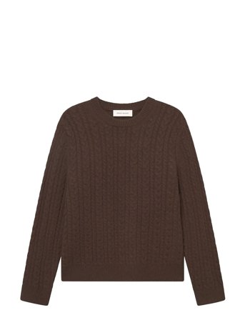 Wwsteve Crew Neck 25223 Brown WOOD WOOD