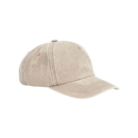 Beechfield 5 Panel Relaxed Fit Cap One Size Vintage Sand