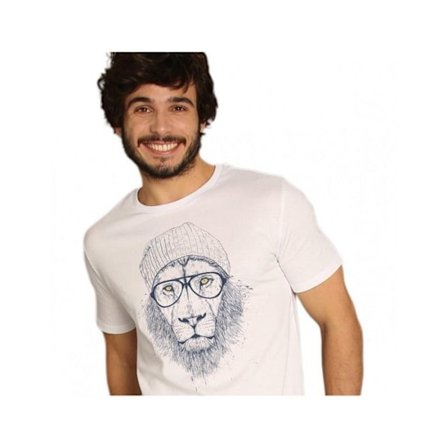 T-paita - WOOOP - Siisti leijona - 100% luomucotton - Lyhyet hihat - Painettu Ranskassa