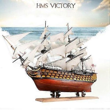 "HMS Victory 21' Trä Segelbåt Modell DIY Kit Skeppsmontering Dekoration Gåva"