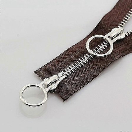 70/90cm Metal Lynlås Dobbelt Skyder Rund Ring Lynlås Til DIY Syning Beklædning