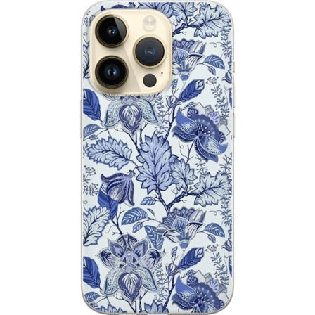 Kompatibelt Mobilskal till Apple Apple iPhone 15 Pro Blommor Blå...