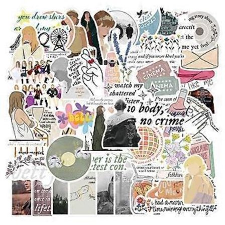 Klistremerker Dekal, Vanntette Vinylklistremerker Pakke for Bumper, Laptop, Skateboard, Vannflaske, Bagasje, Telefon, Graffiti Klistremerker for 