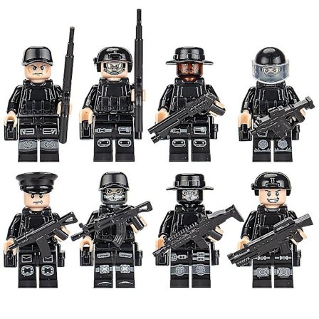 8-24 stk./sæt Minifigur Specialstyrker Soldat Samlet Klodser Legetøj Byggeklodser Børnegave