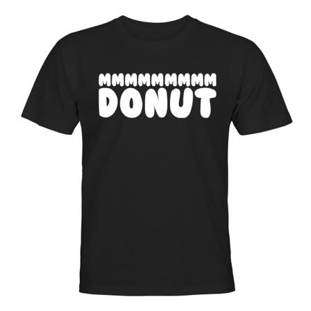 mmm Donut - T-SHIRT - UNISEX Svart - L