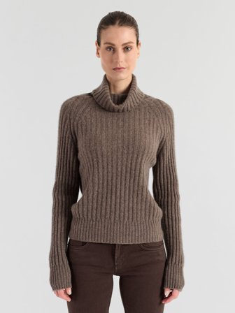 Kashmina - Kashmirgenser "Eline" - Dark toast - Size XL