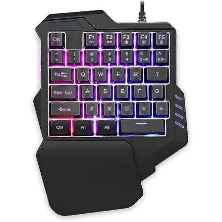 Enhands Gaming Tangentbord RGB Bakgrundsbelyst 35 Tangenter Portabelt Mini Gaming Keypad