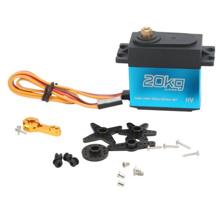 20KG vedenpitävä RC Metal Gear Digital Servo + 25T Metal Servo Arm RC-autoon ja -lentokoneeseen