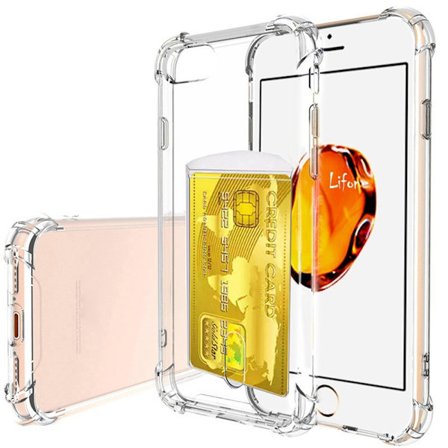 iPhone 6/6S PLUS - Smidigt Skyddsskal med Kortfack (FLOVEME)