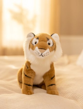 Teddykompaniet Naturtrogen Tiger, Sittande - Brown - 42 CM