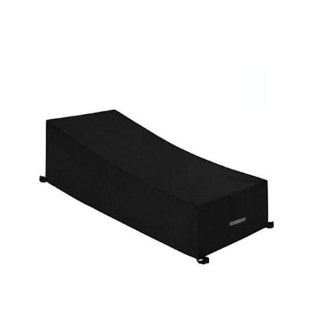 Solvognsbetræk med luftventiler, vandtæt, vindtæt, anti-UV, 210D Oxford stof solvognsbetræk, liggestol (200x75x40/80cm) - Sort.