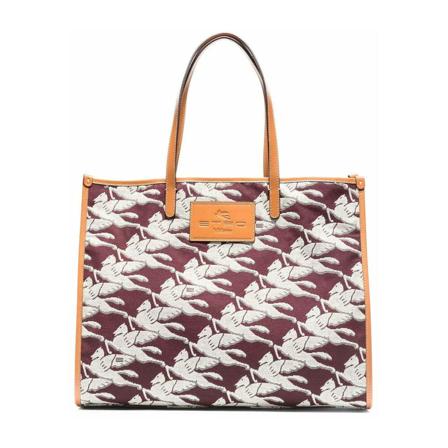 Etro, Tote Bags Wit, Dames, Maat:ONE Size,Cotton
