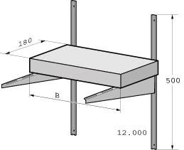 Rebase 12.000 Hylle, Installasjon