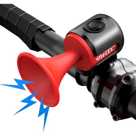 Polkupyörän torvi, 120dB polkupyörän kellot IPX4 vedenpitävä polkupyörän kello 300mAh akkukäyttöisellä sähkötorvella - punainen