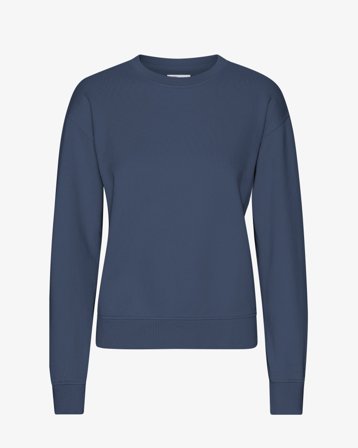 Women Classic Organic Crew - Petrol Blue XL