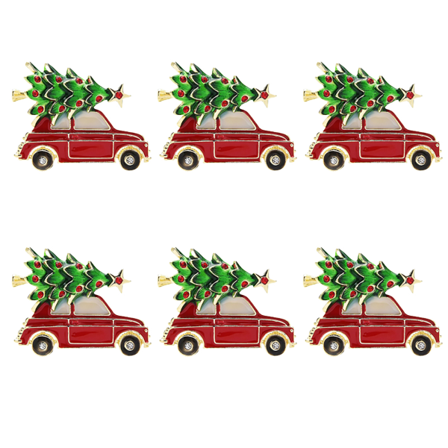 [NT] Servietring Hotel Service Juletræ Lille Bil Høstfest Serviet Spænde Bord Tilbehør 6 Styk Sæt