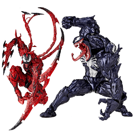 Jud- Yamaguchi-stil Venom figur dekoration Leder bevægelige