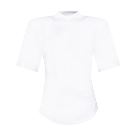 The Attico Asymmetrical T-shirt Hvid, Dame T-shirts