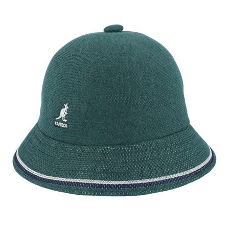 Kangol - Grön Hatt - Kg Pop Stripe Casual Deep Emerald Bucket @ Hatstore