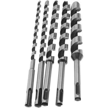 5 st Borr-set med SDS Plus-fäste för träbearbetning 230mm 6/10/14/18/20mm