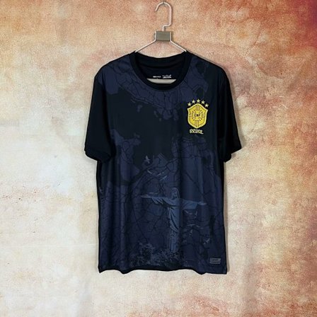 2025-2026 Brasilien Special Edition Svart Fotbolls T-shirt