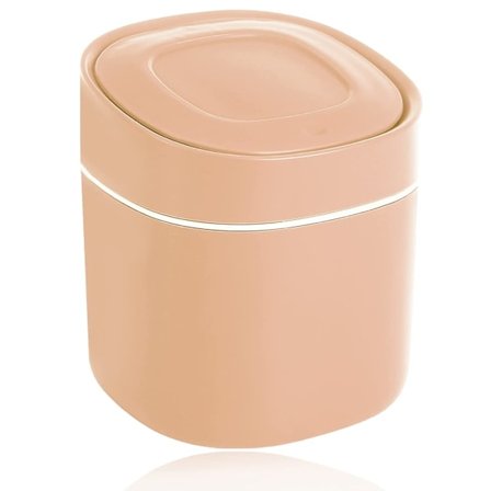 Bordavfallsbeholder Liten skrivebordsavfallsbeholder med lokk for bad, K