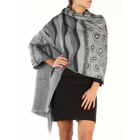Alessia Santi, Scarves Grijs, Dames, Maat:ONE Size