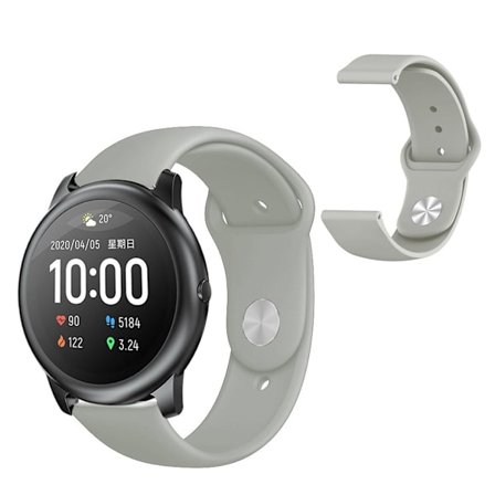 Haylou Solar simple silikon klockarmband - grå