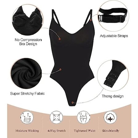 Body för kvinnor Tummy Control Shapewear Seamless Sculpting Thong Body Shaper Linne