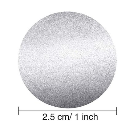 300 st runda skraplotter klistermärken 2,5 cm självhäftande skraplotter etiketter