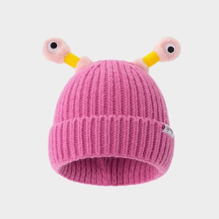 Strikkede Huer Beanie Hue MØRK PINK