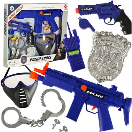 Politiet satte pistol riffel maske håndjern