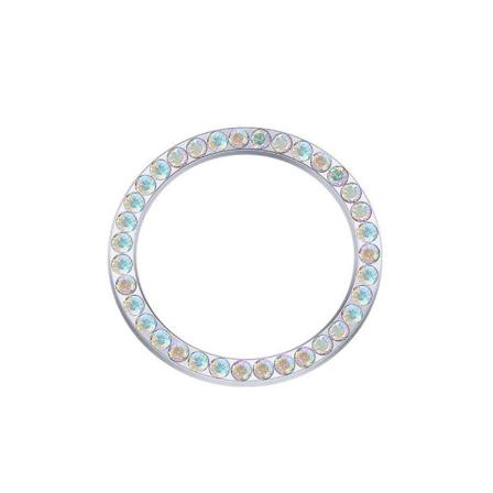 Bil Motor Start Stopp Bryter Knapp Deksel Bling Bling Krystall Rhinestone Protector Ringer Håndsett Klistremerke Interiørdekorasjon| | AB