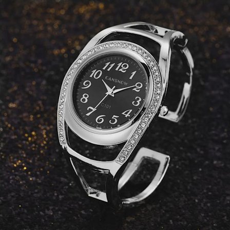 Personlig Mode Kreativ Design Klocka Dam Lyx Armbandsur För Kvinnor Elegant Dambandsklocka Relojes Para Mujer