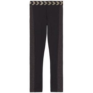 Kids - Hummel Black Ellen Glitter Leggings 10 years (140 cm) - Bottoms - 10 years (140 cm) - Black - Mädchen