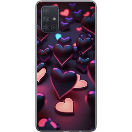 Yhteensopiva Puhelinkuori Samsung Samsung Galaxy A71 KeskiyönSydämet