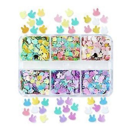 Epoxy Resin Form Fyld Glitter Konfetti Neglekunst Klistermærker 3D Neglekunst Pailletter Glitter til Epoxy Resin, Smykkefremstilling